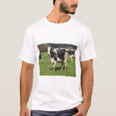 Holstein cows in a field in Brittany Tシャツ (正面)