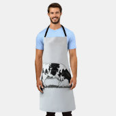 Holstein Dairy Cow エプロン (着用した状態)