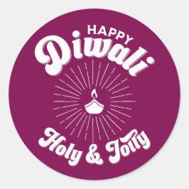 Holy And Jolly Diwali ラウンドシール