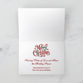 Holy Angel Stained Glass Christmas シーズンカード (内部)