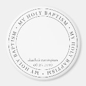 Holy Baptism Simple Frame Modern Custom Photo マグネット (正面)