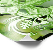 Holy Bible Photo Enlargement – Ornate Green Cross フォトプリント (角)