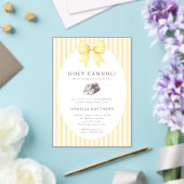 Holy Cannoli Bow Baby Shower  アクリル招待状 (インサイチュ (ウェディング))