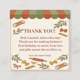 Holy Cannoli! First Birthday エンクロージャーカード