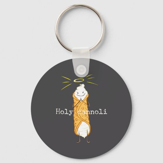 Holy Cannoli Funny Quote Italian American Gift Sic キーホルダー (正面)
