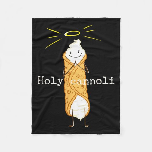 Holy Cannoli Funny Quote Italian American Gift Sic フリースブランケット (正面)