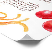 Holy Cannoli little meatball 1st birthday Seating ポスター (角)