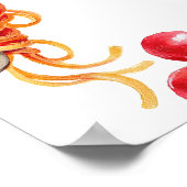 Holy Cannoli little meatball 1st birthday welcome ポスター (角)