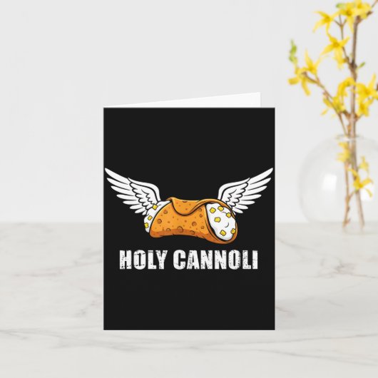 Holy Cannoli Tri-blend Funny Quote  カード (黄色い花)
