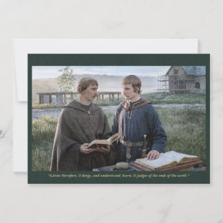 Holy Card | Saint Alcuin with Charlemagne 招待状