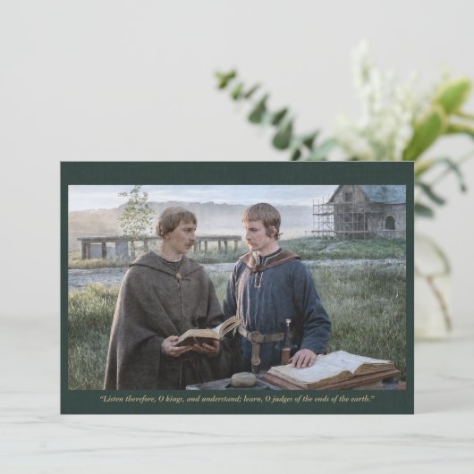 Holy Card | Saint Alcuin with Charlemagne 招待状 (スタンド正面)