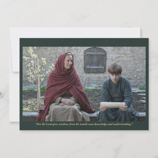 Holy Card | Saint Ludmila with Wenceslaus 招待状 (正面)