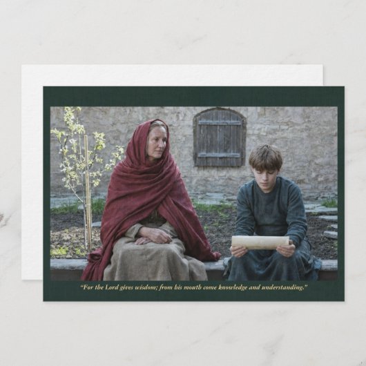 Holy Card | Saint Ludmila with Wenceslaus 招待状 (正面/裏面)