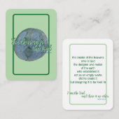 Holy Card – The Earth He Formed 名刺 (正面/裏面)