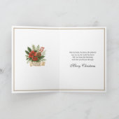 Holy Child Jesus Catholic Poinsettias シーズンカード (内部)