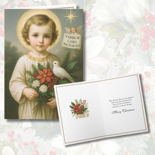 Holy Child Jesus Catholic Poinsettias シーズンカード
