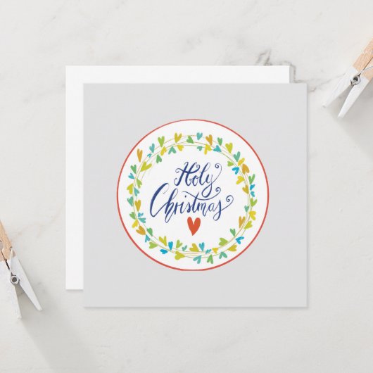 holy christmas card カード (正面/裏面インサイチュ)
