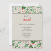 Holy Christmas New Home for Holidaysフォトムービング シーズンカード (裏面)