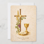 Holy Communion Eucharist Chalice Invitation 招待状 (正面)