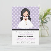 Holy Communion girl *背景色を選択 招待状 (スタンド正面)