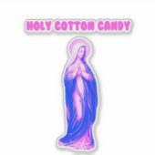 Holy Cotton Candy Vierge Marie Rose et Bleue シール (正面)