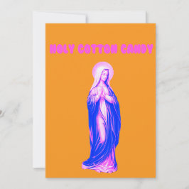 Holy Cotton Candy Vierge Marie Rose et Bleue 招待状