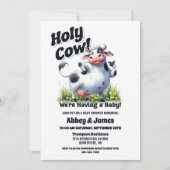 Holy Cow赤ちゃんシャワーを浴びてる 招待状 (正面)