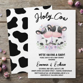 Holy Cow 性別発表 ベビーシャワー 招待状