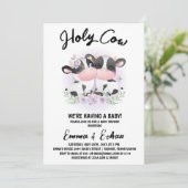 Holy Cow 性別発表 ベビーシャワー 招待状 (スタンド正面)