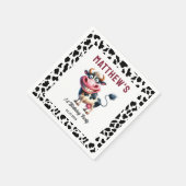 Holy Cow! 1st Birthday | Animal First Birthday  スタンダードカクテルナプキン (角)