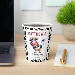 Holy Cow! 1st Birthday | Animal First Birthday  紙コップ