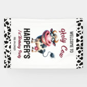 Holy Cow! 1st Birthday | Farm Animal Party 横断幕 (横)