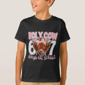 Holy Cow 67 Days Of School Teacher Six Seven Meme  Tシャツ (正面)