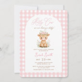 Holy Cow Baby Shower Girl 招待状 (正面)