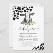 Holy Cow Baby Shower Invitation 招待状 (正面)
