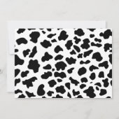 Holy Cow Caricatures  私は1人のカウガール 1歳の誕生日 招待状 (裏面)