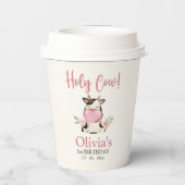 Holy cow! - Cute 1st Birthday Girl 紙コップ (裏面)