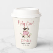 Holy cow! - Cute 1st Birthday Girl 紙コップ (正面)