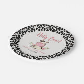 Holy Cow Cute Birthday Girl with Cow Theme ペーパープレート (アングル)