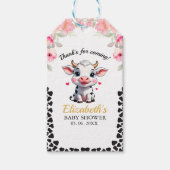 Holy Cow , Cute Cow Baby shower  ギフトタグ (正面)