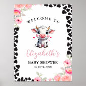 Holy Cow , Cute Cow Baby shower Girl ポスター (正面)