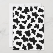 Holy cow Farm animals Barnyard 1st 2nd Birthday 招待状 (裏面)