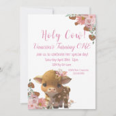 Holy Cow First Birthday   招待状 (正面)