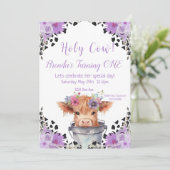 Holy Cow First Birthday   Invitation 招待状 (スタンド正面)