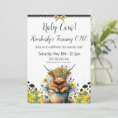 Holy Cow First Birthday   Invitation 招待状 (スタンド正面)