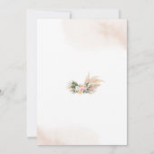 Holy Cow Floral Baby Shower Invitation 招待状 (裏面)