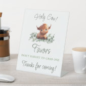 HOLY COW HIGHLAND MODERN COUPLES BABY SHOWER 台座サイン (インサイチュ)