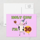 Holy Cow I'm 30 T-shirts and Gives ポストカード (正面/裏面)