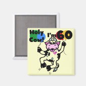 Holy Cow I'm 60 T-shirts and Gives マグネット (正面/裏面)