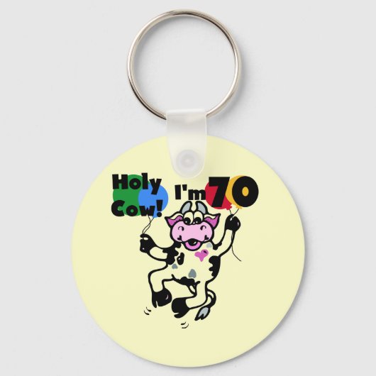 Holy Cow I'm 70 T-shirts and Gives キーホルダー (正面)